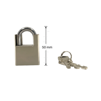 Cadenas à anse entièrement protégée de 50 mm, cadenas en acier haute sécurité antirouille pour portail, entrepôt, unité de stockage