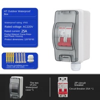 Boîtier de combinaison solaire IP65 étanche, boîte de distribution 2 voies, boîte de jonction solaire 63A MCB