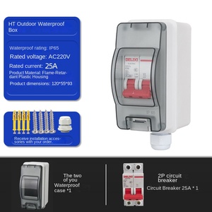 Boîtier de combinaison solaire IP65 étanche, boîte de distribution 2 voies, boîte de jonction solaire 63A MCB - Product Image 4