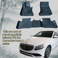 Convient pour 2019 + Mercedes Benz C200 avec des tapis de voiture de protection tous temps