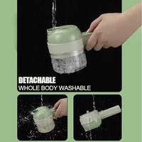 Draagbare 4-In-1 Elektrische Knoflook & Groente Chopper Handheld Keuken Accessoire Voor Groenten En Fruit Gereedschap