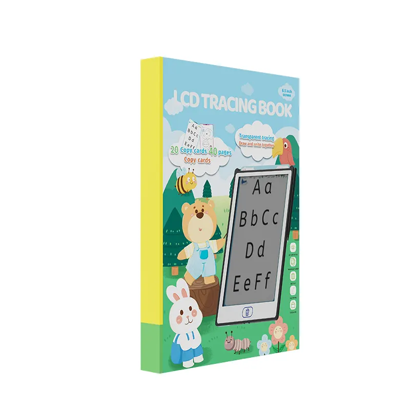 Nuovi arrivi blocco note digitale da 8.5 pollici bambino libro di tracciamento trasparente educativo precoce portatile colorato tavoletta di scrittura giocattolo