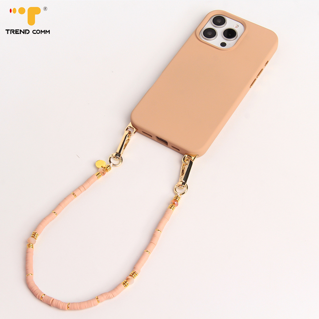 Liquid Silicone Mobile Phone Case with Shockproof Cover and Lanyard Hooks Includes Phone Grip OPP Bag Packaging