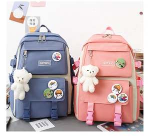 4 couleurs en gros, 4 en 1, sacs d'école bon marché, sacs à dos imperméables pour étudiants, ensemble de sacs à dos d'école pour femmes et filles - Product Image 5