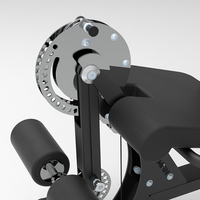Banc de musculation pliable et réglable avec logo personnalisé, spécialement conçu pour le développement des membres inférieurs, idéal pour les salles de sport commerciales et l'entraînement de musculation intensif.