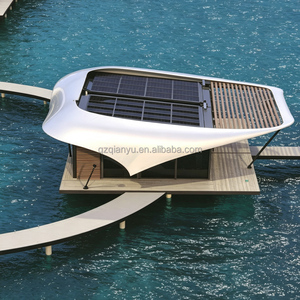 Casa Flotante de Lujo de 20m, Moderna, con 3 Dormitorios y Cristal de Altura Completa, para Vivir en un Resort Isleño - Product Image 4