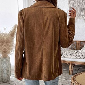 Vêtements pour femmes européennes et américaines, automne-hiver, blazer uni - Product Image 3