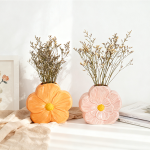 Hiện đại tối giản gốm trang trí bình vẽ tay khách sạn đồ trang trí nhà gốm phụ kiện men - Product Image 5