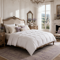 Couette d'hiver extra chaude 95% duvet d'oie, taille King, matelassée en boîte, en coton anti-duvet, épaisse, vente en gros