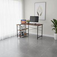 Bureau d'angle moderne de haute qualité et durable avec rangement pour usage domestique, mobilier de bureau en bois pour chambre et e-sport