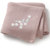 Couverture en coton tricoté à motifs floraux pour bébé, serviette de bain, tissu d'emmaillotage, couette pour nourrissons, couverture de poussette