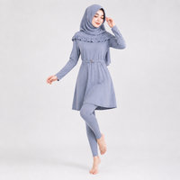 Burkini Personnalisé pour Femme Musulmane, Tenue de Sport Modeste, Maillot de Bain et Vêtements de Plage, Tissu Séchage Rapide Certifié Oeko-Tex 100