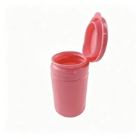 Bouteille en plastique portable en gros avec bouchon à anneau de déchirement, vide, pour le stockage de pilules, de vitamines et de capsules