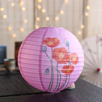 Hängende Papier laternen im chinesischen Stil mit Pflaumen blüte/Lotus Orientalische Laterne für das Neujahrs dekor des Mitt herbstfestes