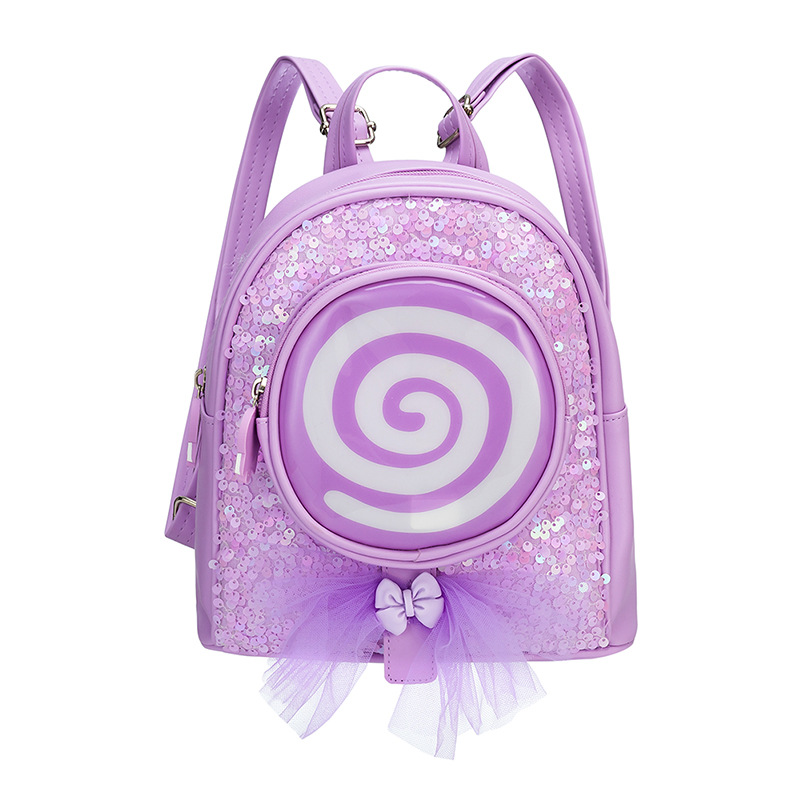 2021 Модные фиолетовые кошельки с блестками, сумка-рюкзак, Водонепроницаемый Школьный рюкзак для девочек дошкольного возраста с led-подсветкой