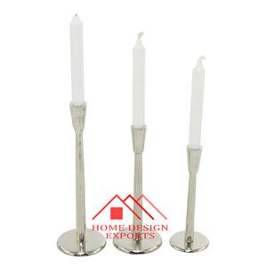 Portavelas de Aluminio para Decoración del Hogar, Hoteles y Restaurantes, Juego de 3 Portavelas de Pilar, Portavelas para Velas de Té - Product Image 6