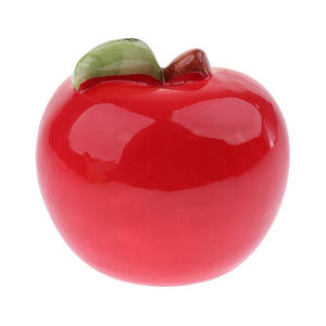 Maison d'été en céramique en forme de pomme pour <span class=keywords><strong>hamster</strong></span>, <span class=keywords><strong>cage</strong></span>, <span class=keywords><strong>mini</strong></span> cachette fraîche, lit de couchage, nid pour petits animaux - Product Image 3