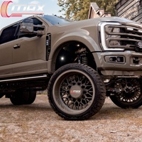 Jantes de camion forgées Super Single à profil profond 22x14 24x14 26x14 8x6.5 8x165.1 personnalisées pour Dodge Ram 2500 3500 et GMC Sierra 3500HD