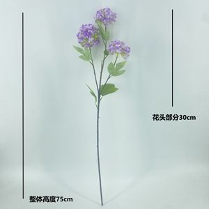 <b>Artificial</b> <b>Hydrangea</b> Bouquet Silk Flower High Simulation Wedding Home Decor Photography Props - Product Image 3