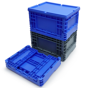 Panier pliable en PP de qualité alimentaire, fabriqué en Chine, pour le stockage et le <span class=keywords><strong>transport</strong></span> de légumes frais, de fruits, de poissons, caisses de manutention, conteneur empilable pour la récolte - Product Image 1