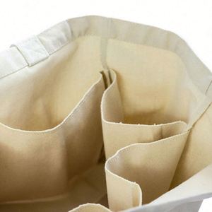 LILALILA Custom Print Recycled Cotton Large Shopping White Canvas Tote Bag - Product Image 4