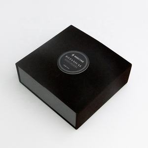 双壁香水黑色玻璃瓶盒高端印花礼品包装麂皮花式纸香水盒 - Product Image 6