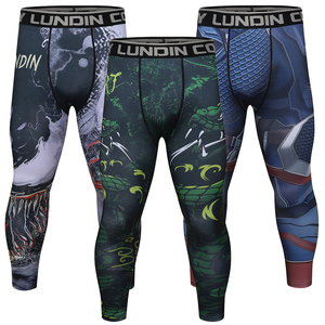 <span class=keywords><strong>Leggings</strong></span> aderenti a compressione da uomo che corrono sport pantaloni da allenamento <span class=keywords><strong>maschili</strong></span> da Jogging pantaloni da Yoga asciutti allenamento Fitness rapido - Product Image 3