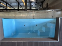 Piscine mobile en conteneur maritime de 40 pieds avec équipement complet et grande fenêtre - Sans escalier
