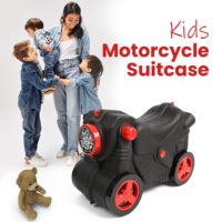 Nouvelle Arrivée Valise 3-en-1 Jouets pour Enfants Matériau PP Valise à Roulettes Porte-Enfant Moto à Conduire Sac de Transport
