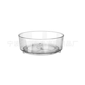 Round Transparent Pet Storage Box For Kitchen Condiments And Vegetables With Rotating Design - Product Image 5
