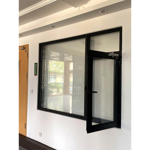 Fenêtre en aluminium coupe-vent et insonorisée pour tableau français, baies vitrées coulissantes pliantes avec cadre en alliage d'aluminium durable - Product Image 2