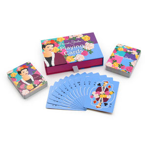 การ์ดโป๊กเกอร์กระดาษ 54 ใบ พิมพ์ลายแบบซับลิเมชั่นจากฝรั่งเศส บรรจุภัณฑ์สำหรับการเล่นไพ่ ขายส่ง การ์ดพิมพ์ลายส่วนตัว - Product Image 3