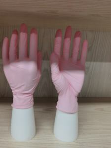 Özel 100% nitril tek kullanımlık eldivenler siyah mavi 9 inç 3mil 4 Mil Salon dövme salonu kavrama parmak doku saf nitril eldiven - Product Image 5