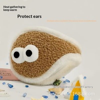 Couvre-oreilles d'hiver chauds et épais, mignons et amusants, en peluche, pour le cyclisme, anti-gel, résistants au froid