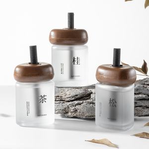 Diffuseur de parfum d'ambiance de luxe en verre à bâtonnets, sans alcool, écologique, longue durée (30-60 jours), désodorisant et purificateur d'air, senteur authentique - Product Image 5