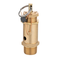 Soupape de sécurité pour compresseur d'air A21W-16T en laiton à ressort, soupape de décharge filetée, soupape de sécurité à anneau de traction