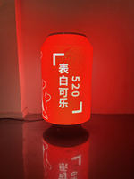 Écran LED P2 mobile circulaire en forme de canette de bière souple, indice de protection IP65, pour ascenseur, fonction SDK, signalisation de magasin de détail, écran incurvé