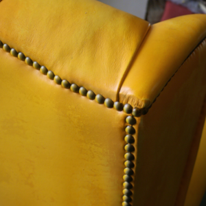 Sillón Chesterfield OEM <span class=keywords><strong>DOM</strong></span> <span class=keywords><strong>de</strong></span> Mediados <span class=keywords><strong>de</strong></span> Siglo, Cuero Genuino, Estilo Antiguo, Lujoso, para Sala <span class=keywords><strong>de</strong></span> Estar, Comedor, Plegable, para Dormitorio, Apartamento, Hotel - Product Image 4