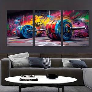 Decorazione per ufficio stampa su tela Pop Art Design Street Graffiti colorati design moderno nuovo Design decorazione murale pittura a olio - Product Image 3
