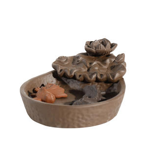 Quemador de Incienso de Reflujo con Diseño Creativo de <span class=keywords><strong>Molino</strong></span> de Arcilla Morada, Decoración para el Hogar con Forma de Pez Loto - Product Image 5