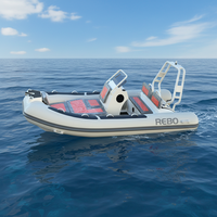 Sport 13ft Rib390 coque en aluminium semi-rigide Hypalon/PVC nervure en aluminium bateau gonflable Pooton bateau à vendre