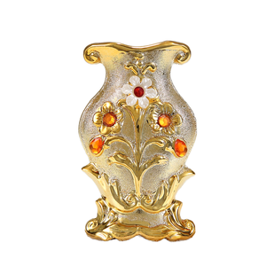 Stile nordico <span class=keywords><strong>vaso</strong></span> <span class=keywords><strong>in</strong></span> ceramica dorata da soggiorno decorazione floreale <span class=keywords><strong>vaso</strong></span> da tavolo rosa fiore artificiale - Product Image 1