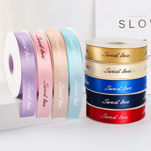 Nuovo Design 2025 'Miss You' Nastro Decorativo in Cotone di Alta Qualità con Stampa in Lamina d'Oro Monofacciale e Motivo a Fiocco, Alta Tenacità - Product Image 4