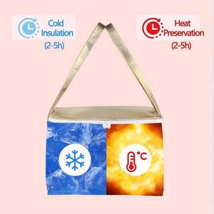 High Quality Custom logo Aluminum Foil <b>Insulated</b> Food Bags Recyclable Picnic <b>Insulated</b> <b>Lunch</b> Cooler Bag - Product Image 3