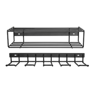 Soporte de pared metálico de alta resistencia de una sola capa para herramientas de taladro para talleres - Product Image 5