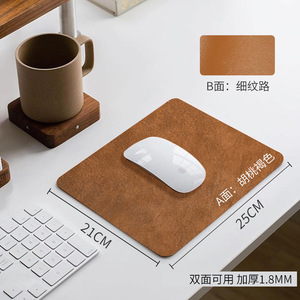 Leather Placemats Square Solid Color Durable Waterproof Oil Resistant <b>Table</b> Mats For Western Restaurant Use - Product Image 2