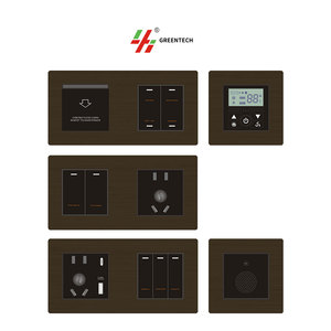 Interrupteur intelligent pour hôtel à commande vocale Greentech, interrupteur tactile à un seul pôle 4 voies, style rétro, interrupteur intelligent pour éclairage - Product Image 5