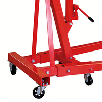 Grue d'atelier compacte pliable de 2 tonnes, palan hydraulique pour moteur, outil de levage pour le retrait de moteur de voiture, gain de place