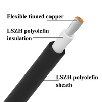 Günstiger Preis Solar drähte Kabel PV Kupfer Leiter Kabel 4 mm2 6 mm2 10 mm2 PV1-F Solar Power Electrical Wire