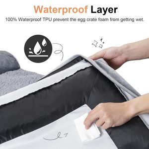 Großes Hunde bett Ortho pä dische wasch bare Memory Foam Couch Abnehmbare Abdeckung Hundes ofa Wasserdichtes Hunde bett - Product Image 3